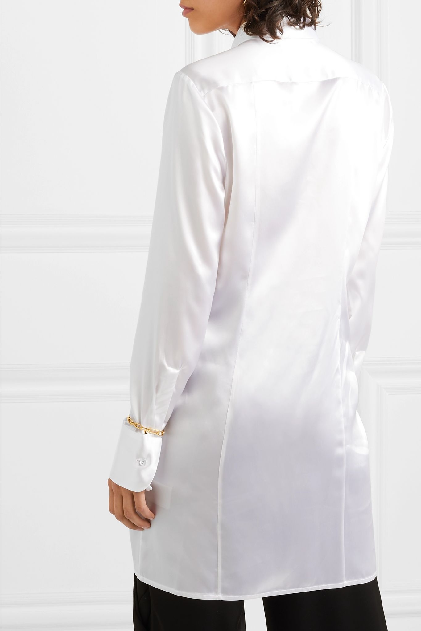 Ruched satin shirt  - 4