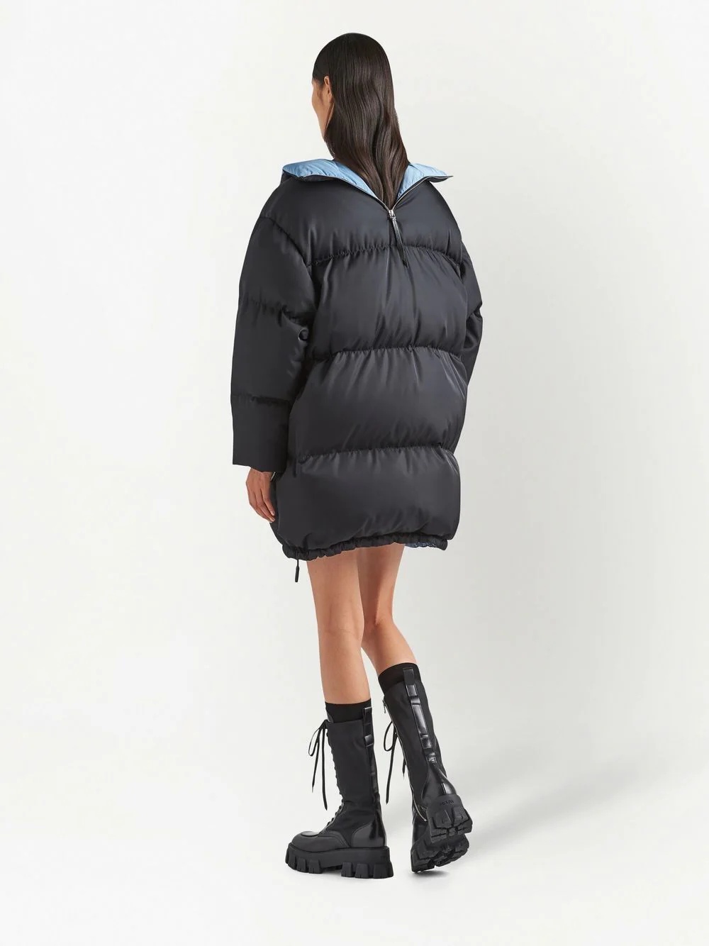 Re-Nylon high-neck puffer coat - 3
