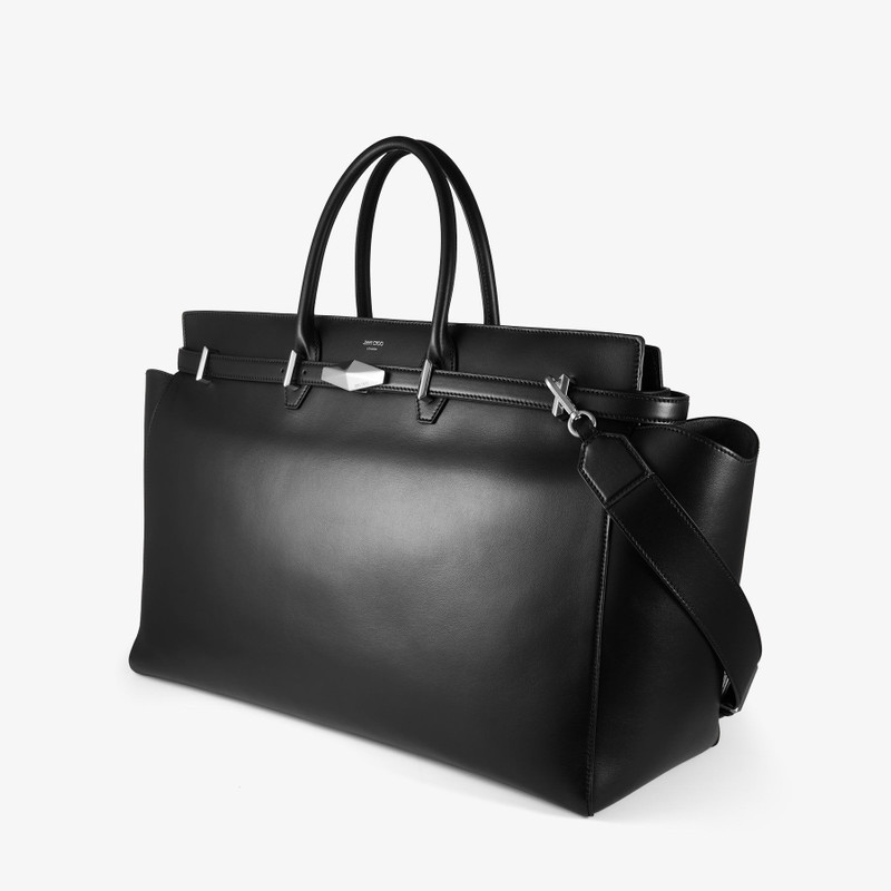 JIMMY CHOO Diamond Belted Top Handle Large
Black Leather Belted Top Handle Bag outlook