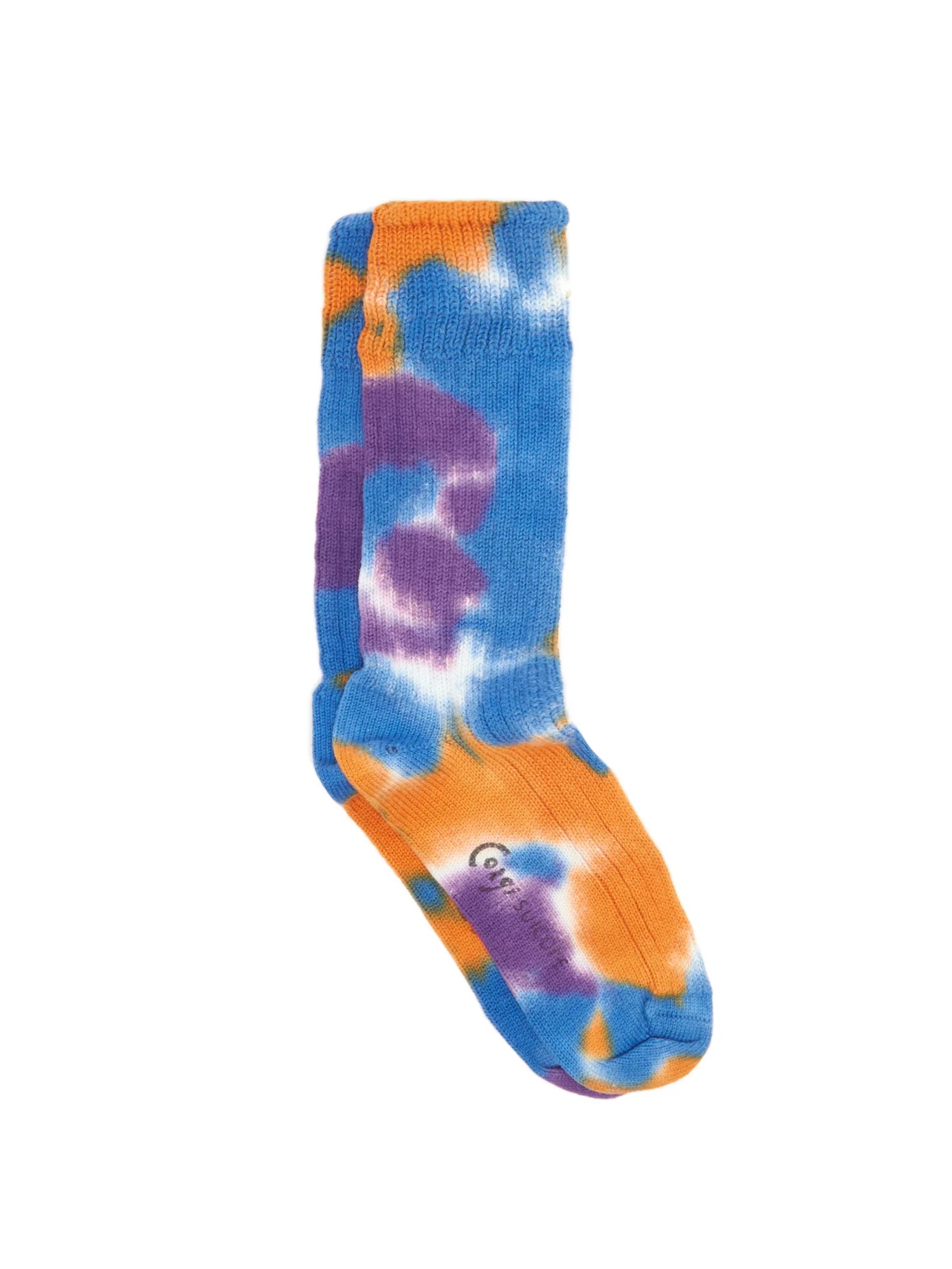 X Corgi tie-dye cotton socks - 1