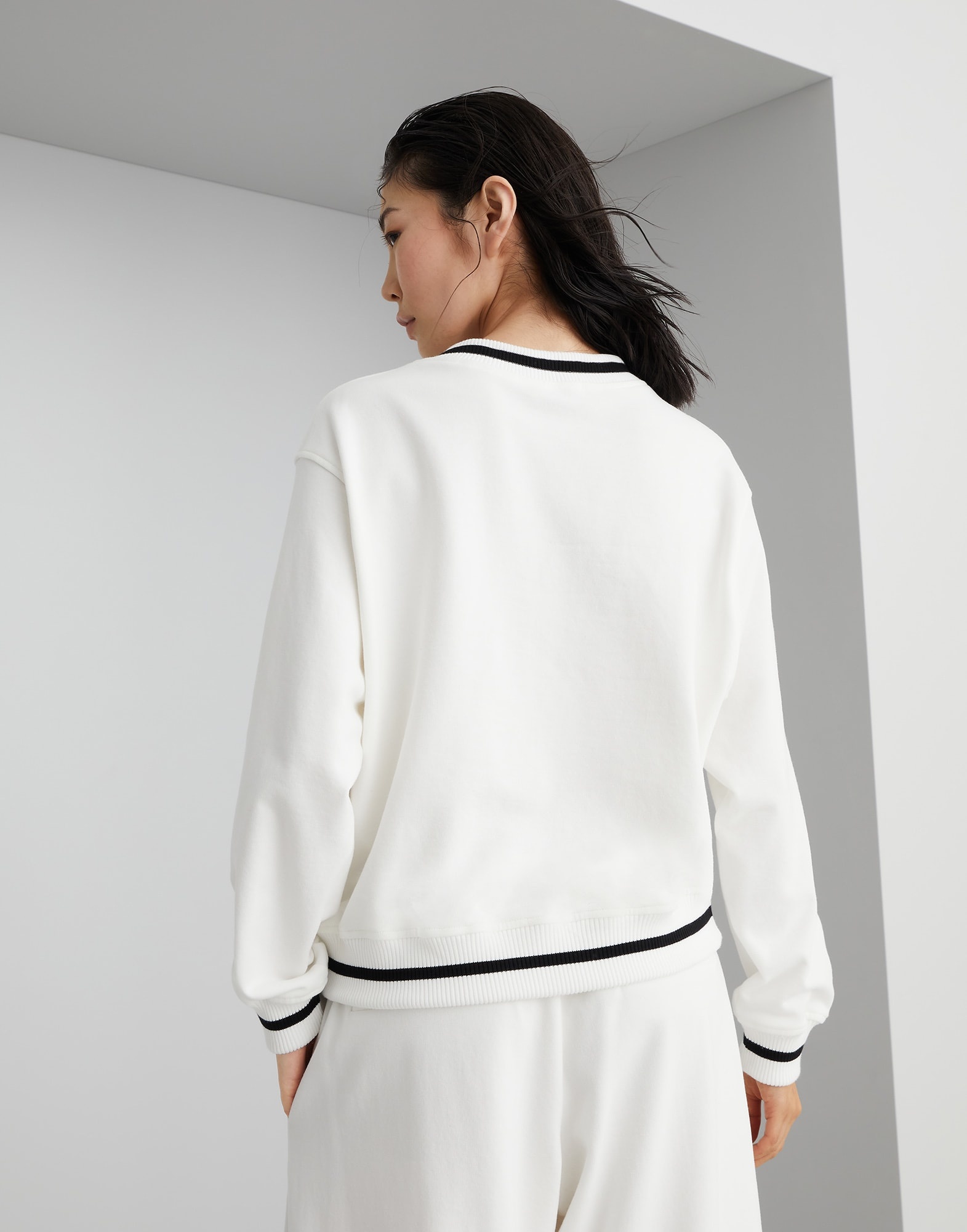 その他 BRUNELLO CUCINELLI Brunello Cucinelli Monile Sweatshirt BRUNELLO CUCINELLI Logo-Embroidered Printed Cotton-Blend