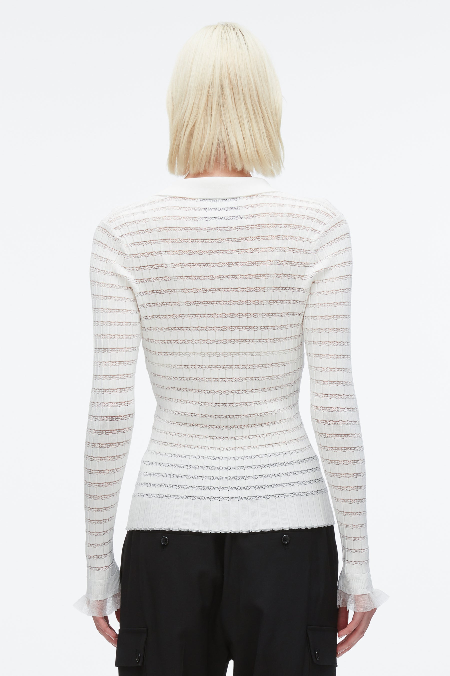Shadow Stripe Pullover Polo - 5