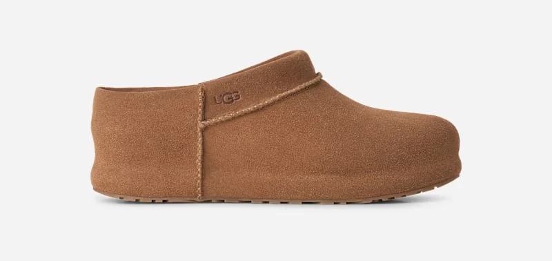 ® Women's Enwrap Clog Sheepskin Shoes in Chestnut - 1