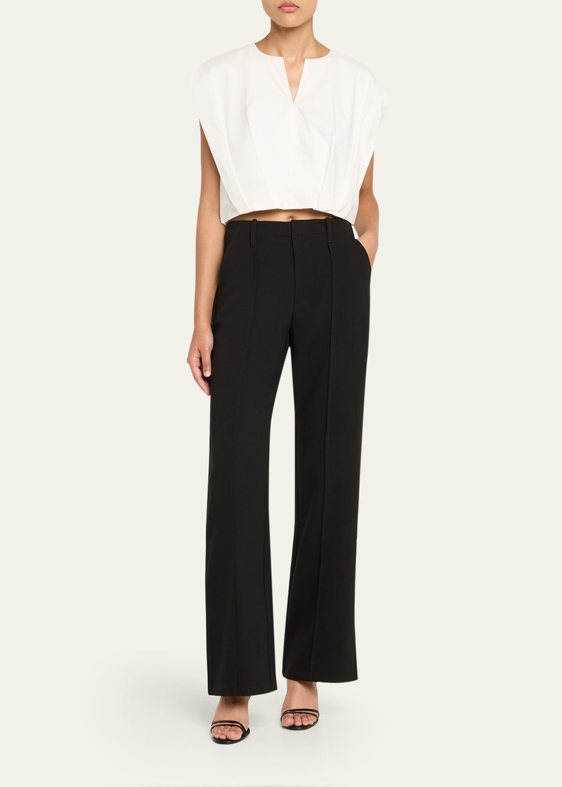 SIMKHAI Michelle Pintuck Cropped Pants outlook