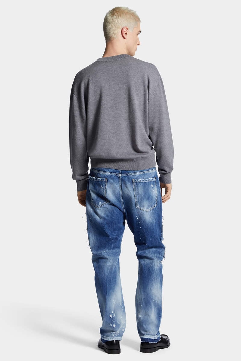MEDIUM RIPPED WASH LONDON BRO JEANS - 4