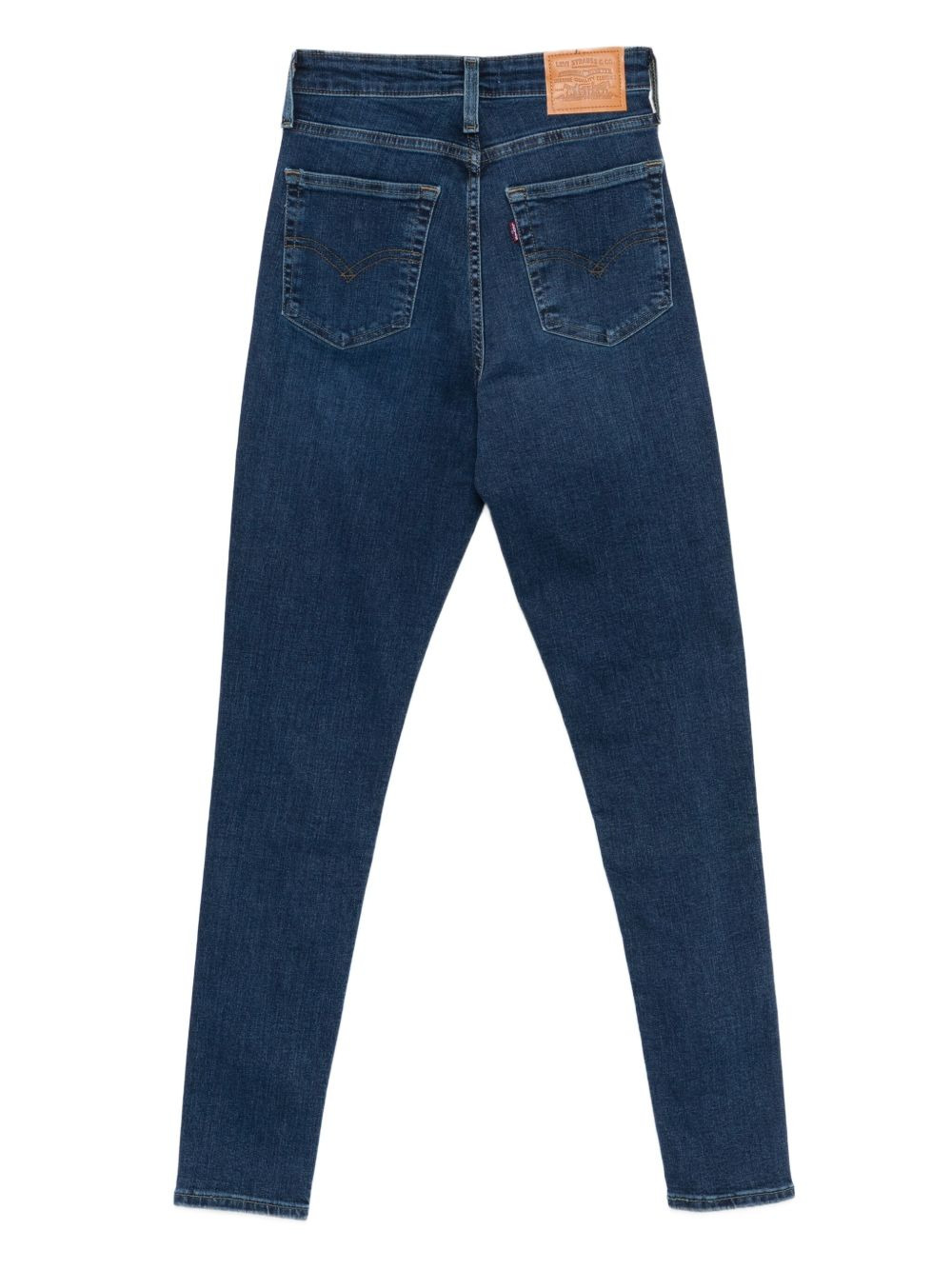 dark-wash five-pocket denim jeans - 2