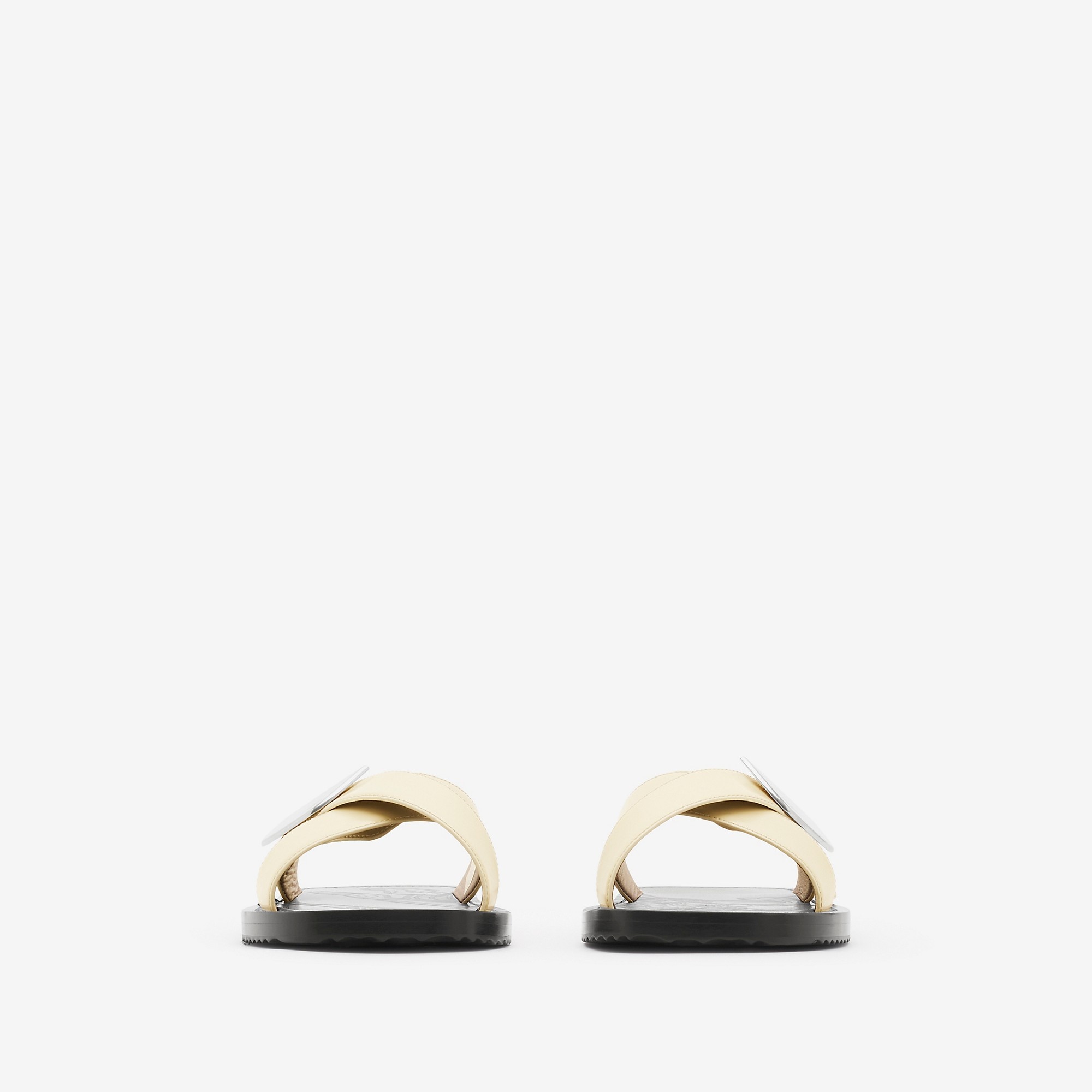 Leather Strip Shield Slides - 3