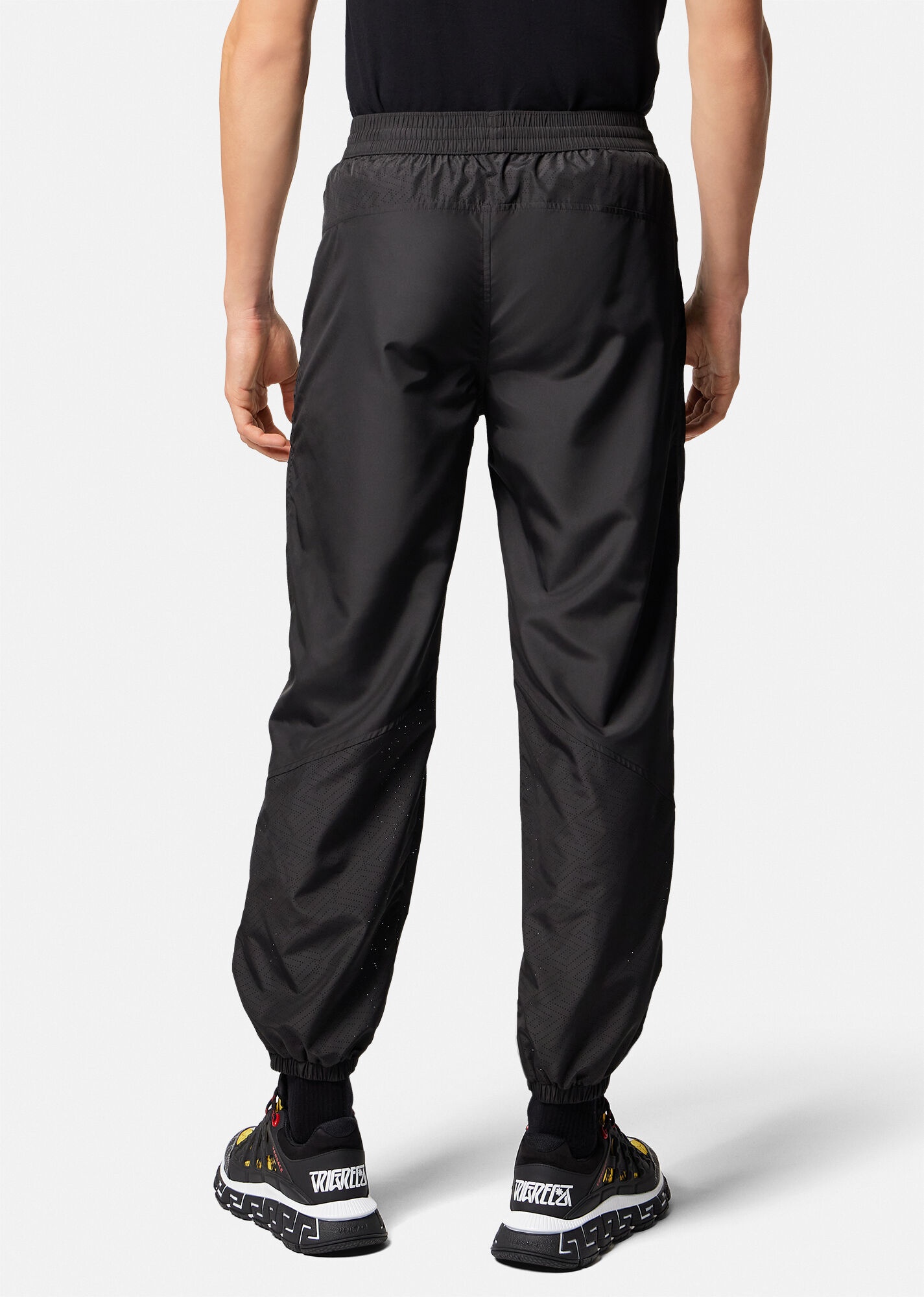 Greca Nylon Gym Track Pants - 4