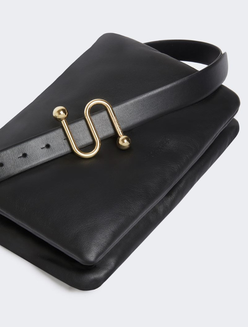 Padded nappa-leather Soffy Bag - black 4