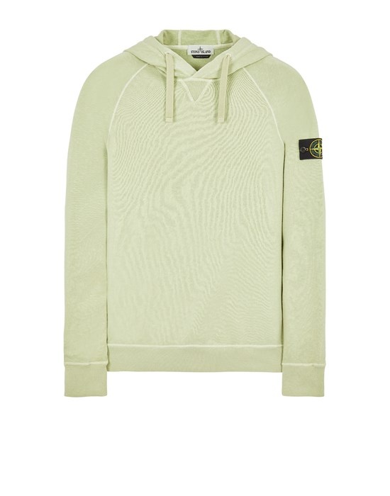 62160 MALFILE' FLEECE_ GARMENT DYED 'OLD' EFFECT LIGHT GREEN - 1