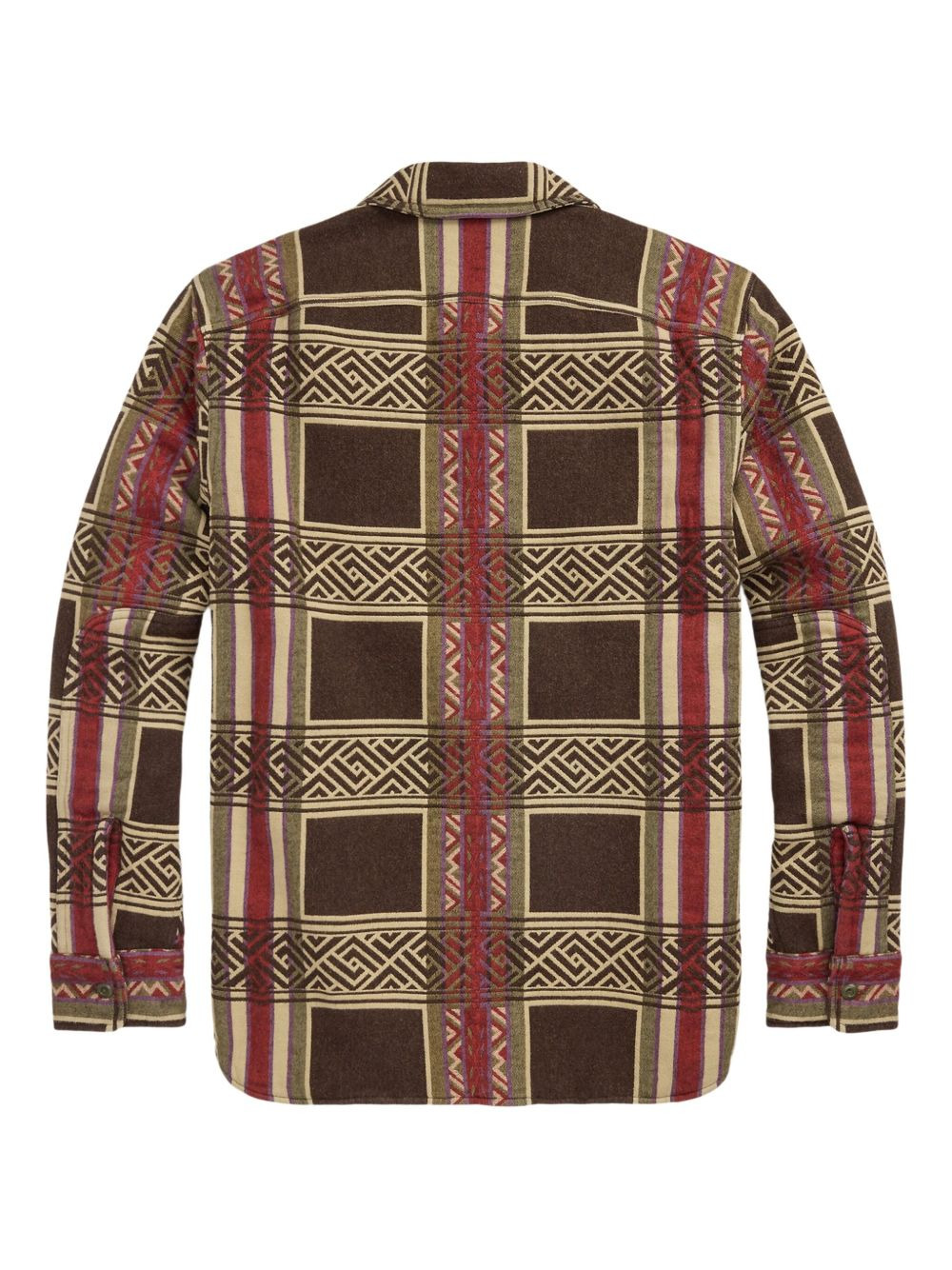 checked padded shirt jacket - 2