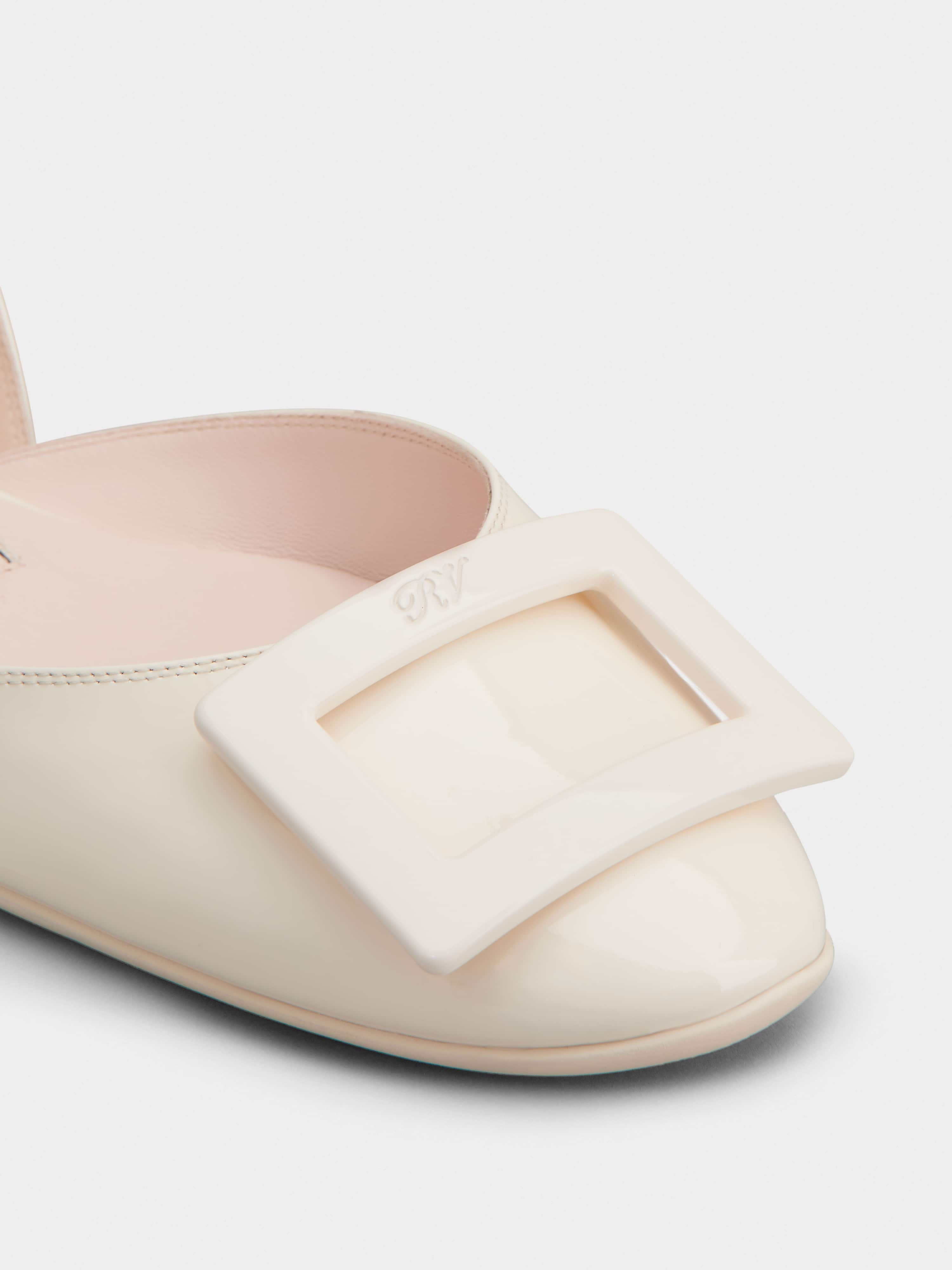 Dorsay Lacquered Buckle Ballerinas in Patent Leather - 8