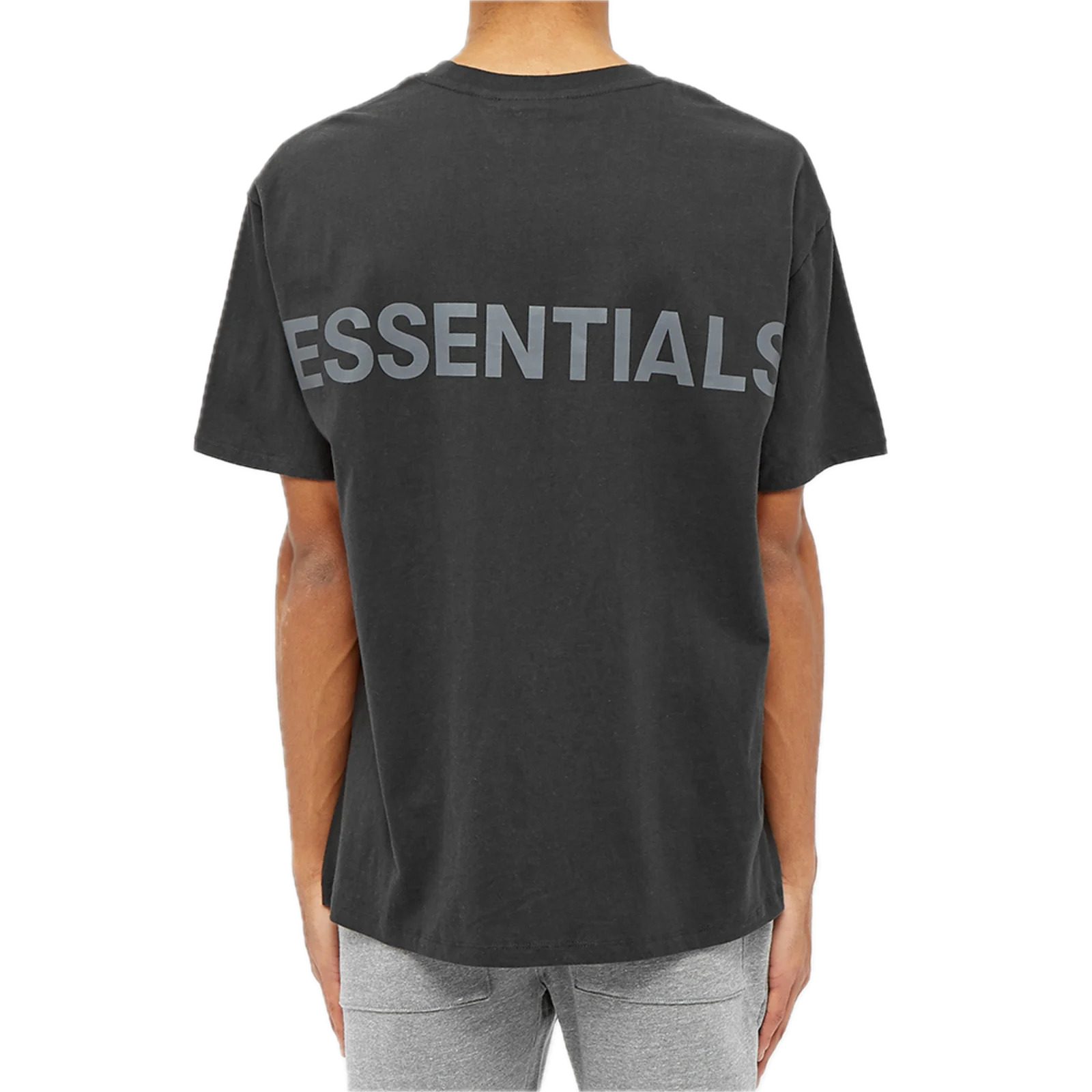 Fear of God Essentials Reflective T-Shirt 'White Black' 125HO192005F - 2