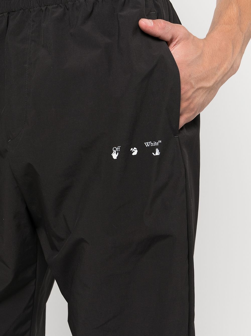 Hands Off logo track pants - 5