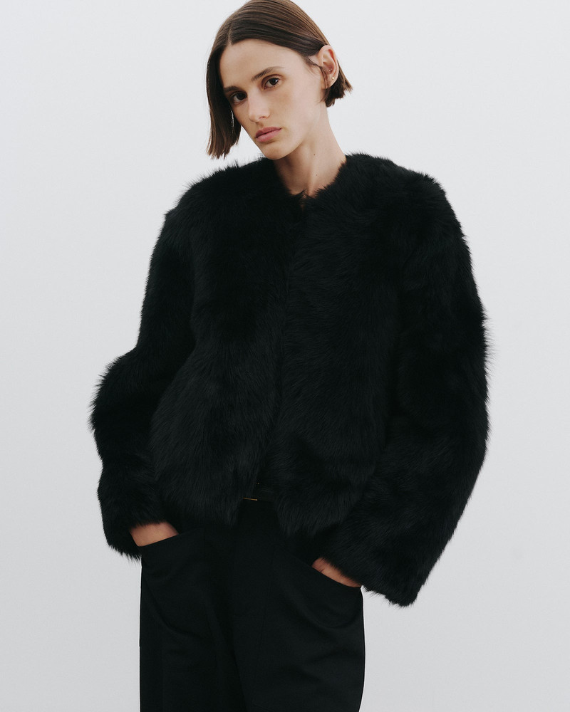 NILI LOTAN ELAN SHEARLING JACKET outlook