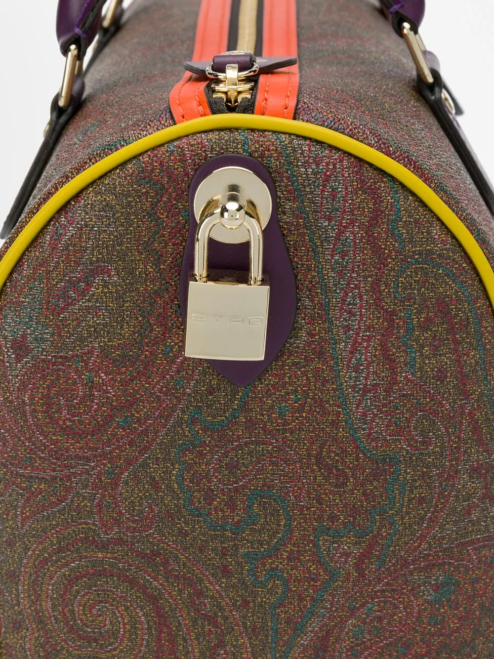 paisley print bowling bag - 4