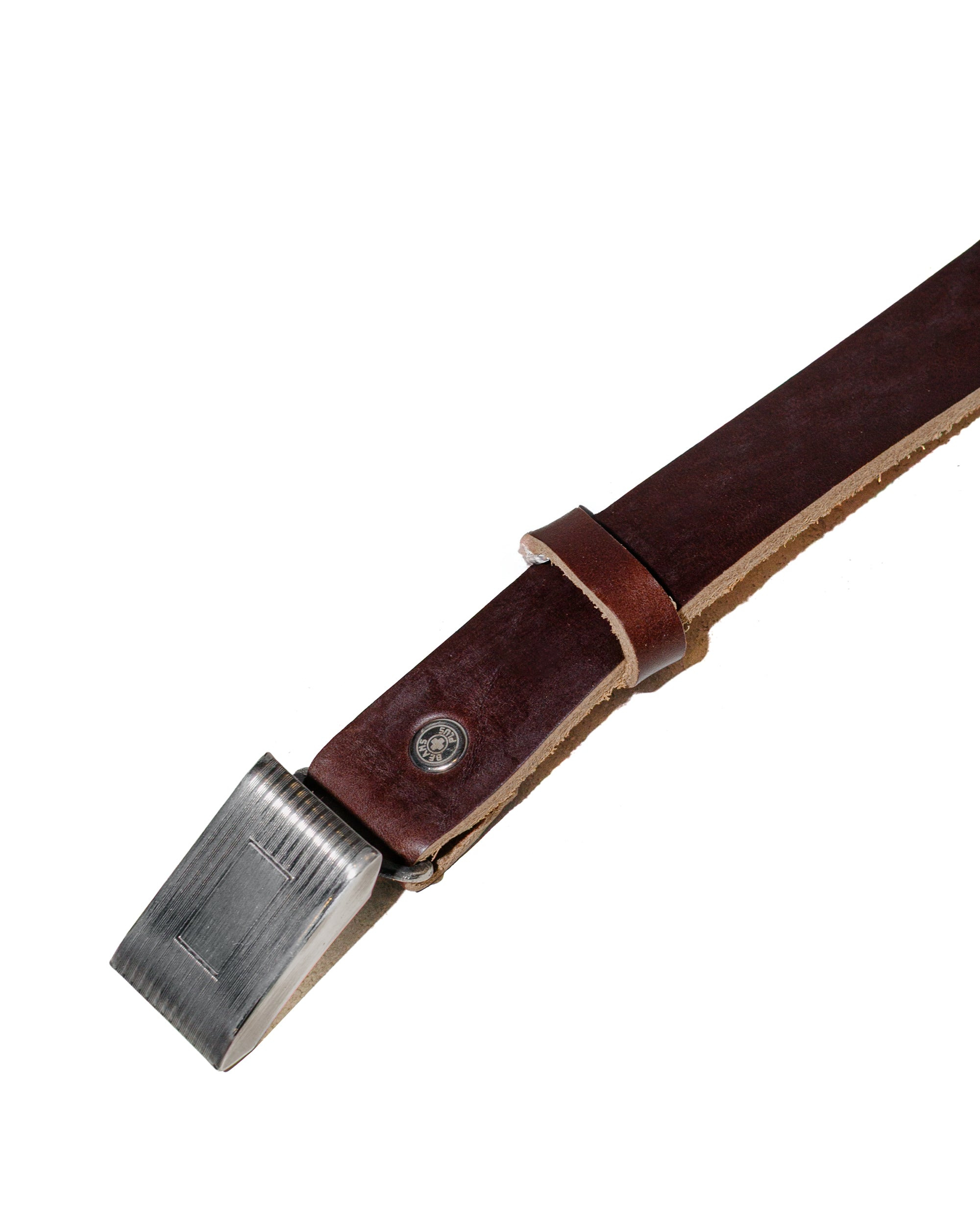 Plate Belt Horween Leather Brown - 2