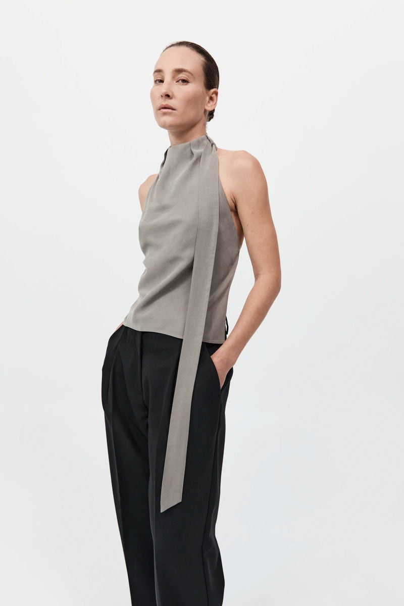 Bias Scarf Top - Slate 4