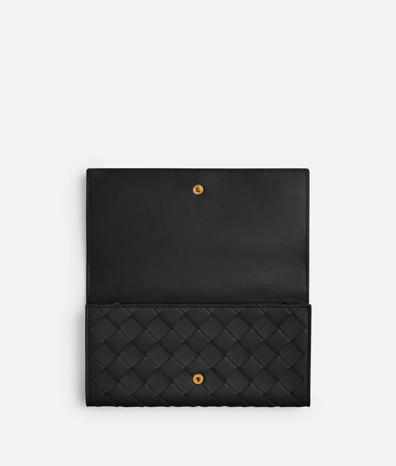 Bottega Veneta Intrecciato Large Flap Wallet outlook