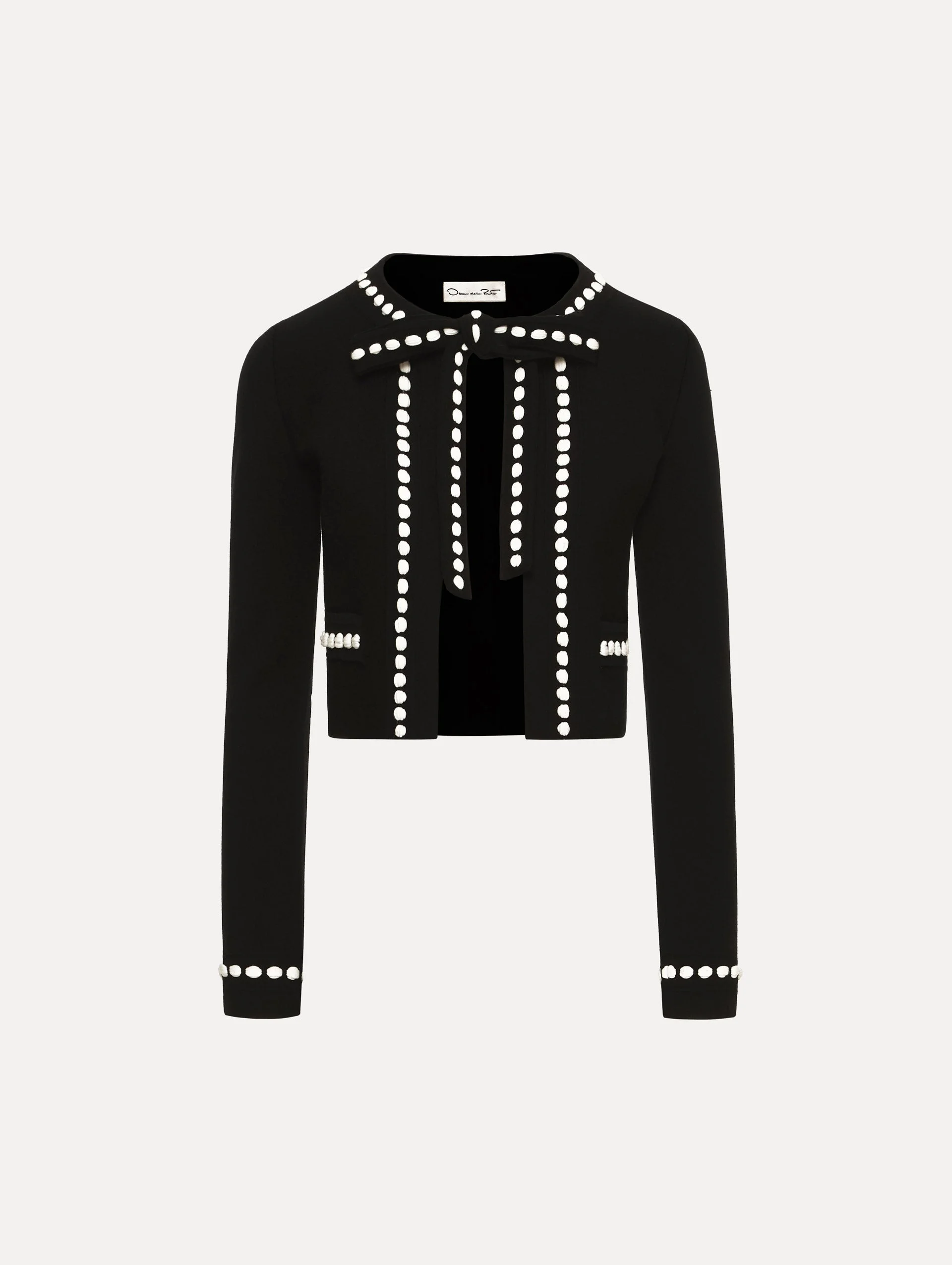 BUBBLE TRIM CARDIGAN - 1