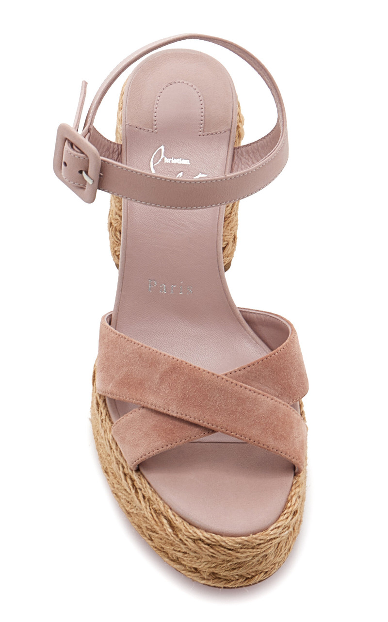 Christian Louboutin Calakala 85mm Suede Sandals neutral outlook