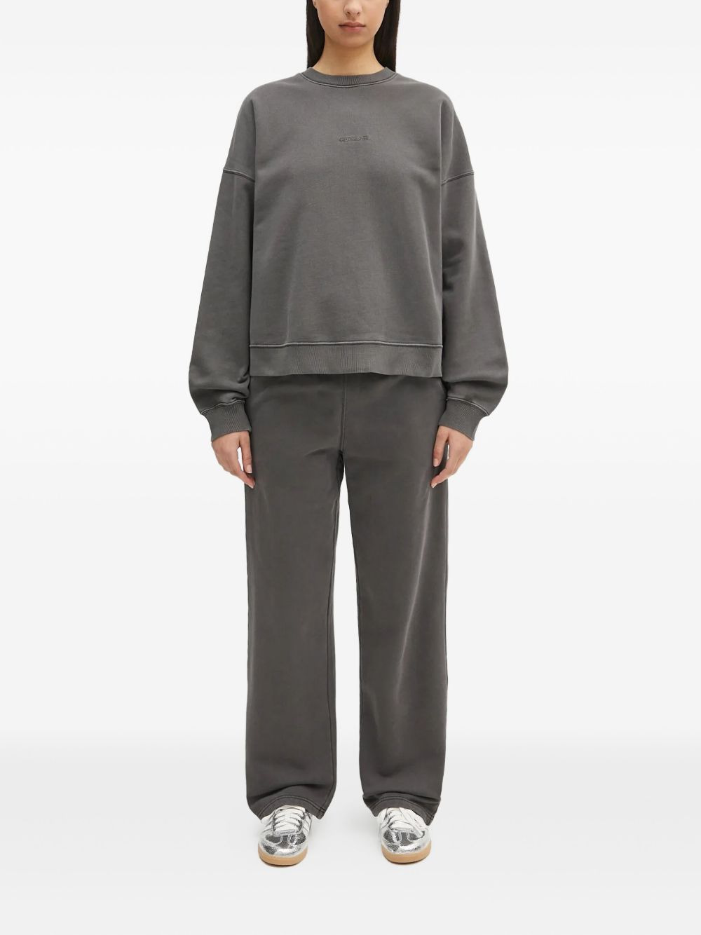 embroidered-logo trousers - 2