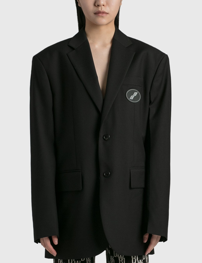 OVERSIZED SUIT LOGO BLAZER - 1