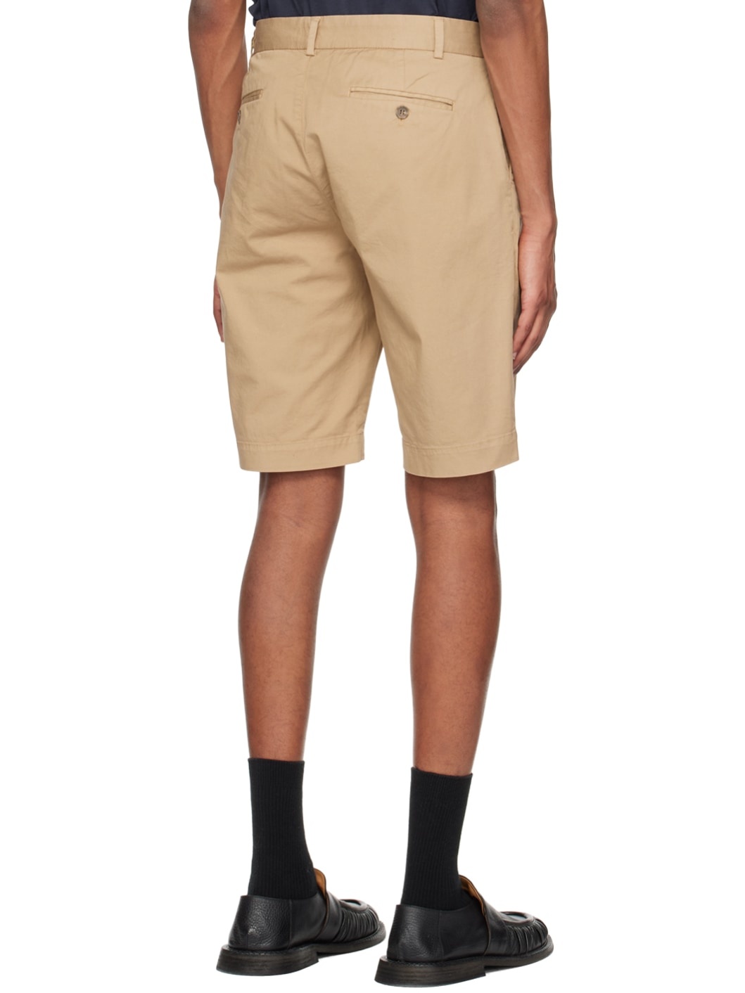 Tan Garment-Dyed Shorts - 3