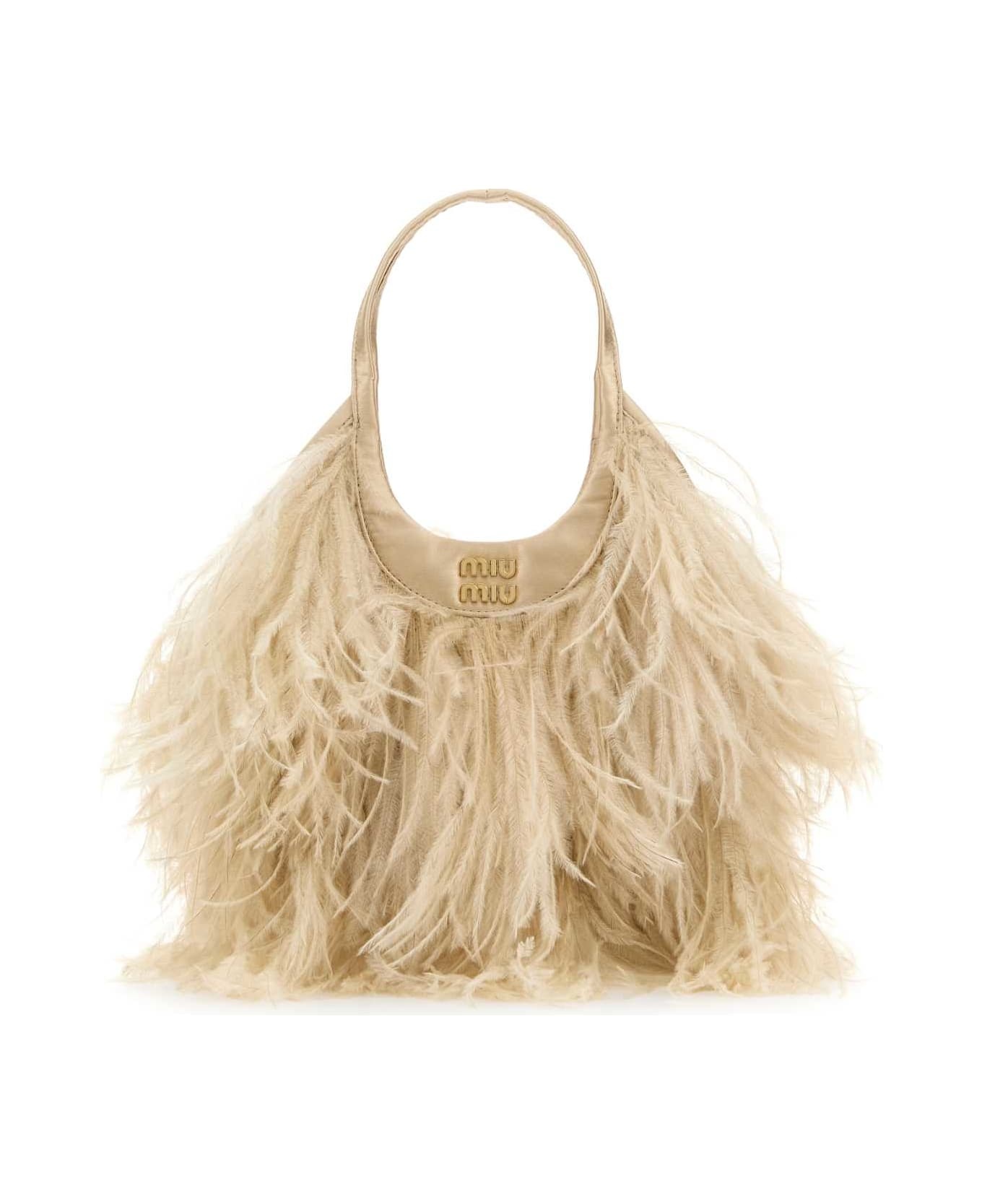 トートバッグ MIU MIU Embellished Satin Handbag Miu Miu Small Satin Crystal-Embellished Top-Handle Bag