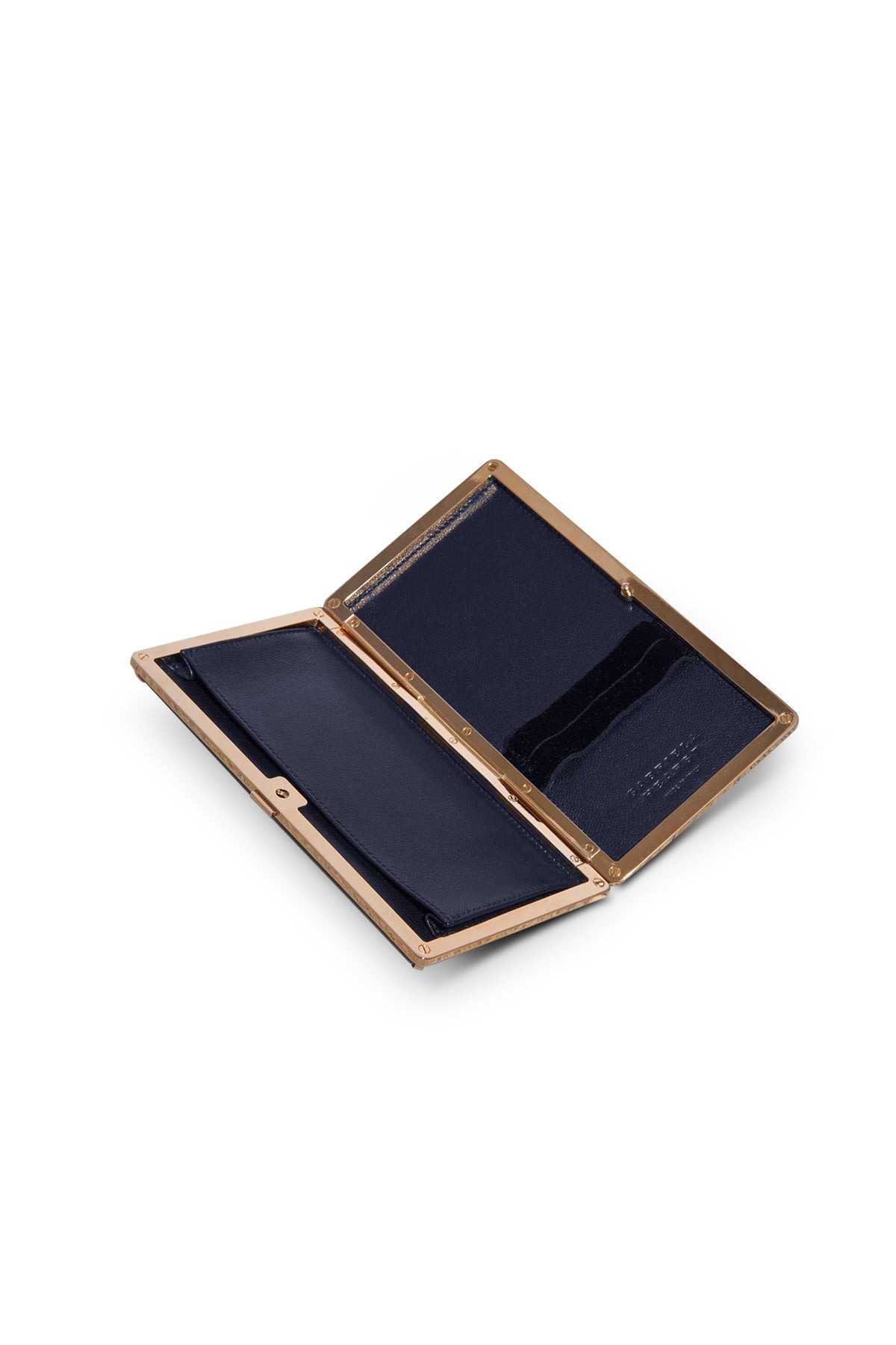Callas Clutch in Navy Nappa Leather - 3
