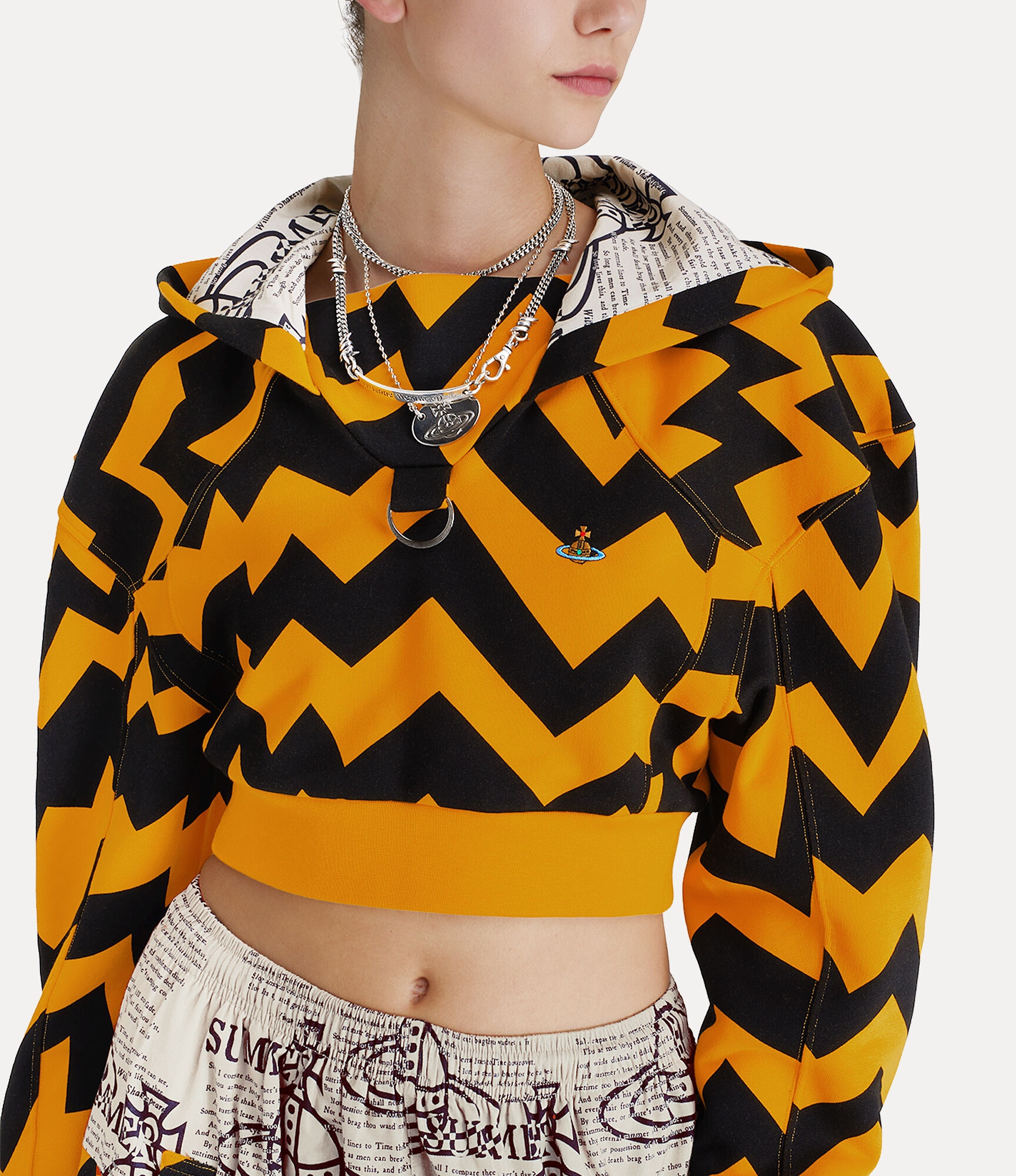 FOOTBALL CROPPED HOODIE - 4