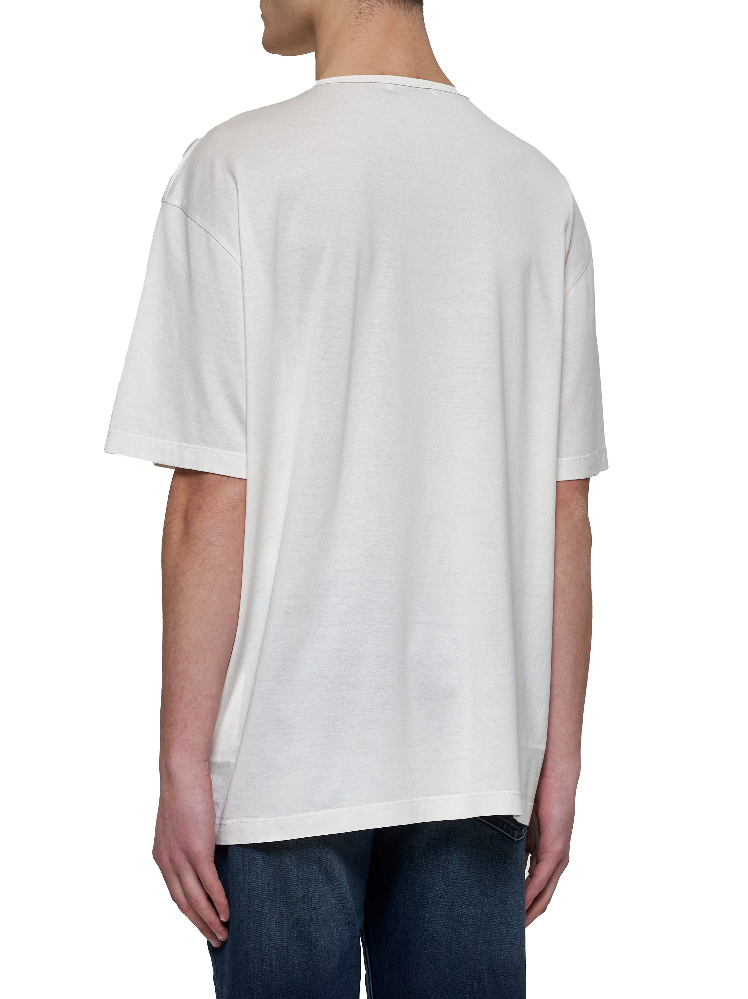 Lemaire Men Chalk Relaxed-Fit T-Shirt - 3