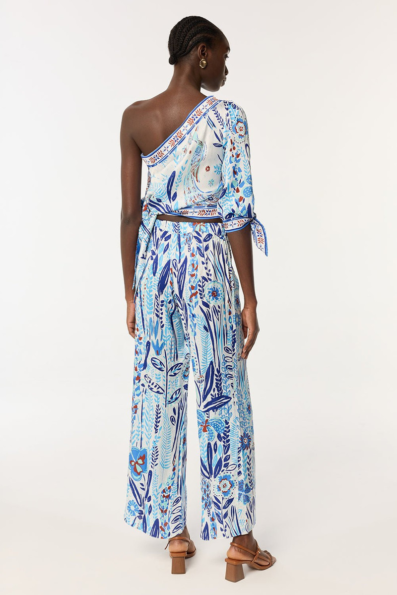 Blouse Cecile - Blue Plum Bird Small 3