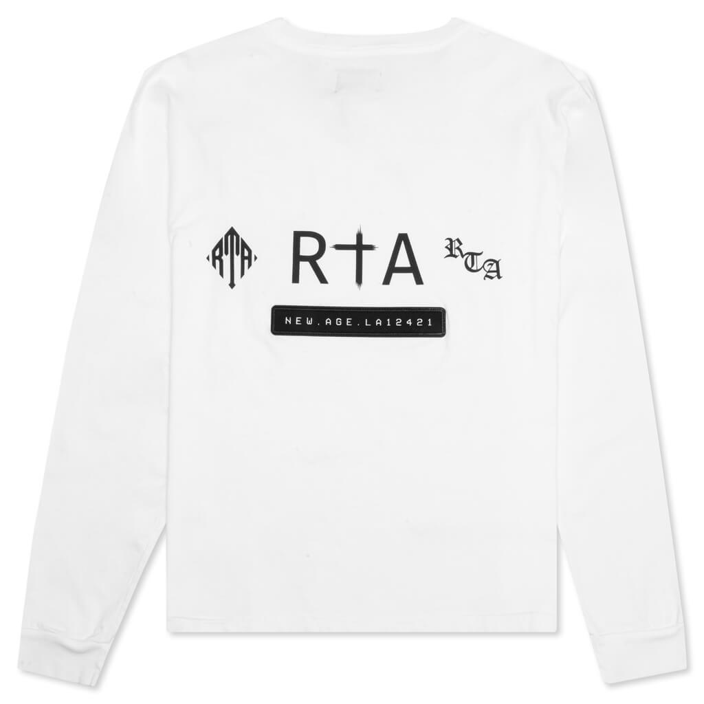LAWRENCE CLASSIC L/S T-SHIRT - WHITE UPDATE LOGO - 2