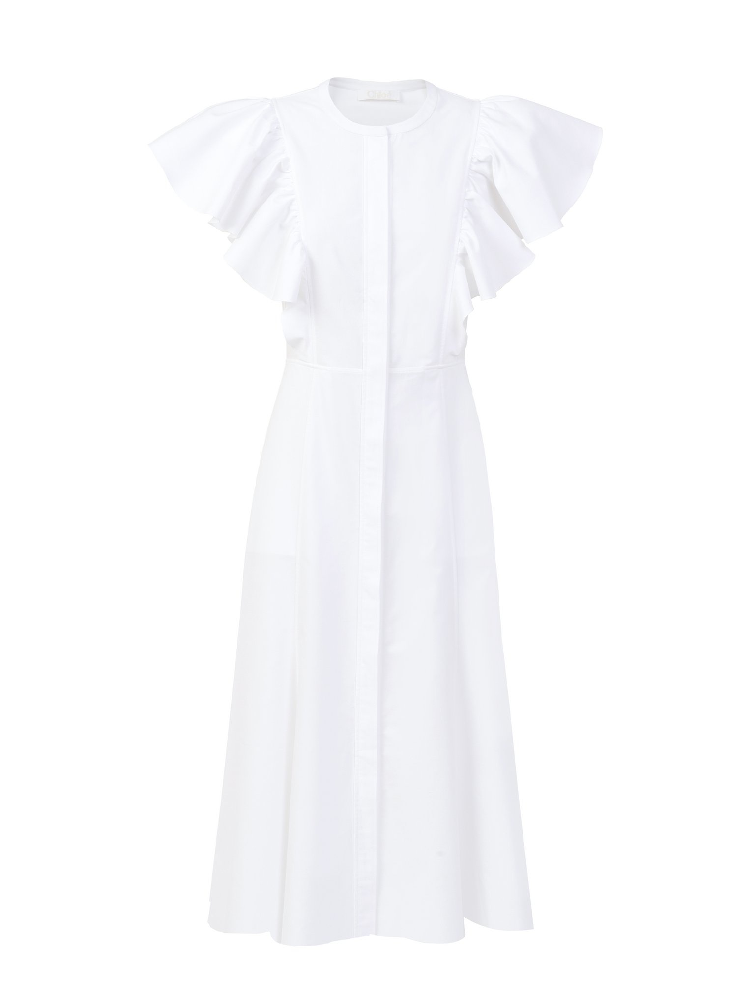 WING-SLEEVE SHIRT DRESS - 1
