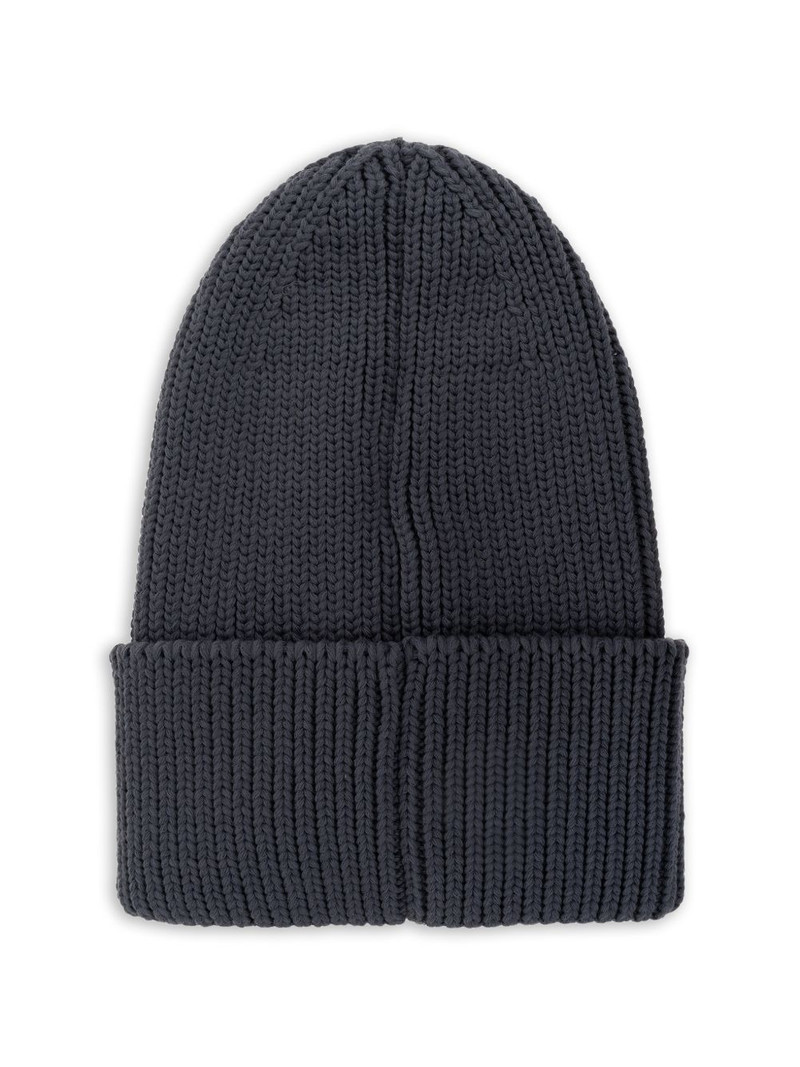 adidas ribbed logo-patch beanie hat outlook