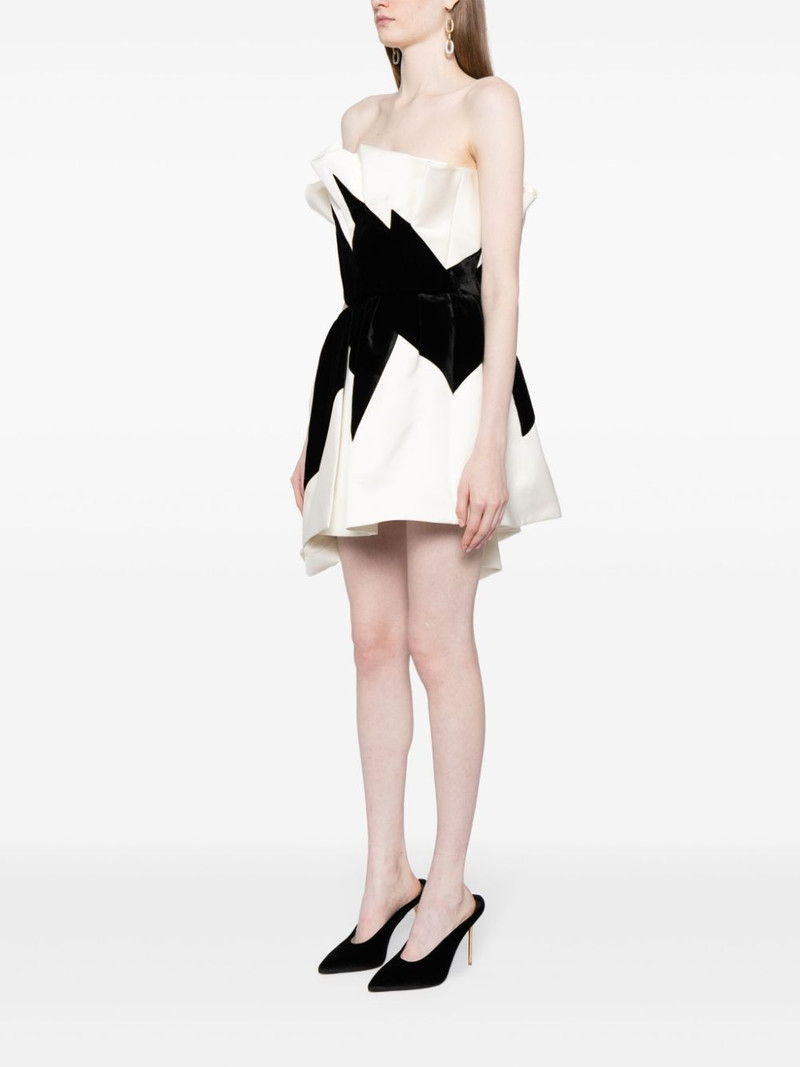 strapless flared minidress 3