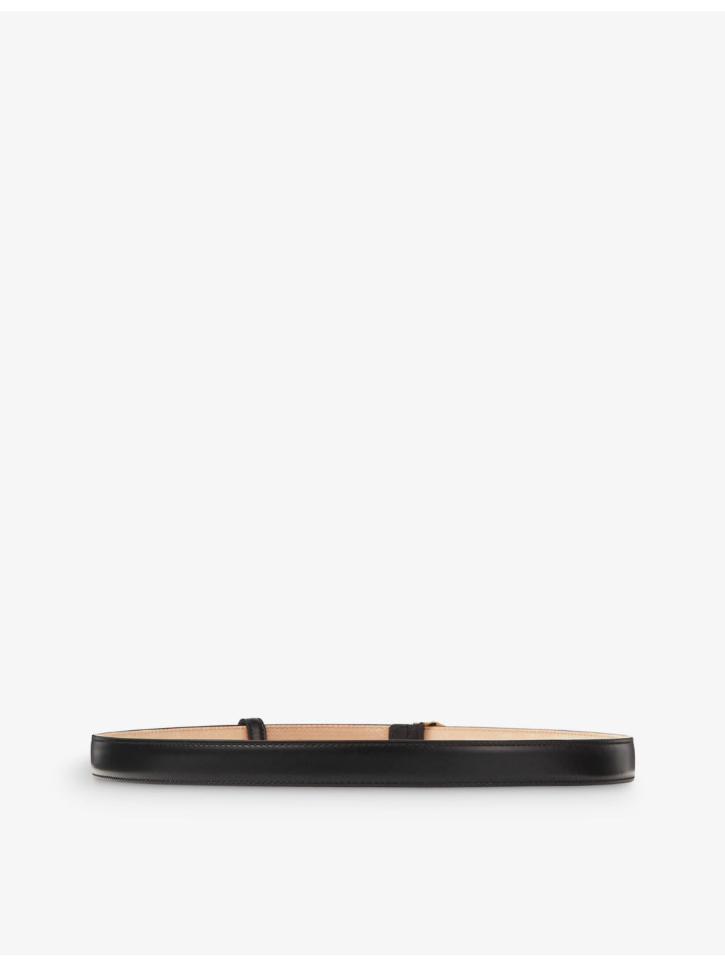Diamond logo-engraved leather belt - 4