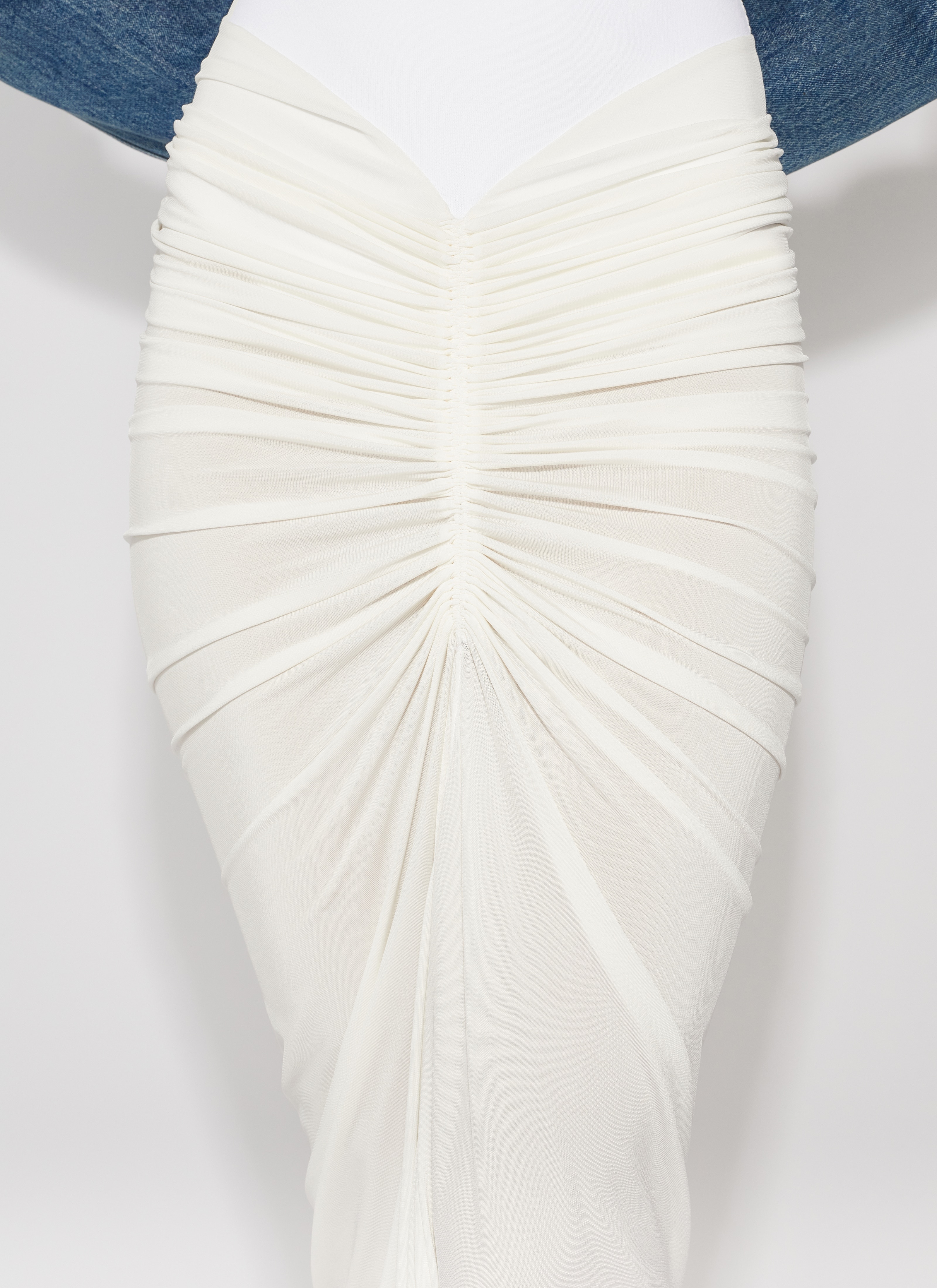 DRAPED JERSEY SKIRT - 5