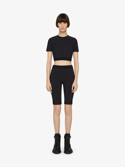 Givenchy CYCLING SHORTS IN STRETCH JERSEY WITH GIVENCHY 4G BELT outlook