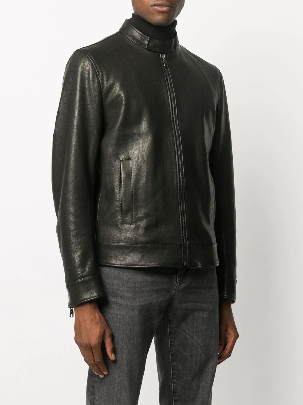 leather bomber jacket - 3