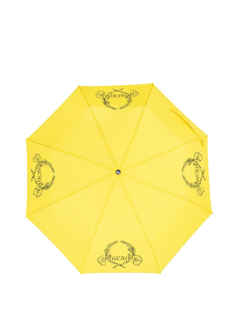 Moschino logo-motif umbrella outlook
