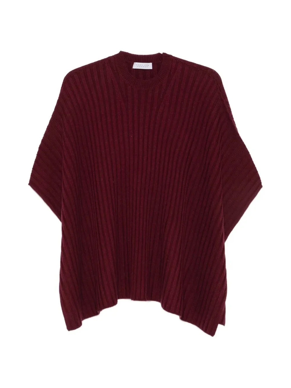 Baron Knit Cropped Poncho - 1