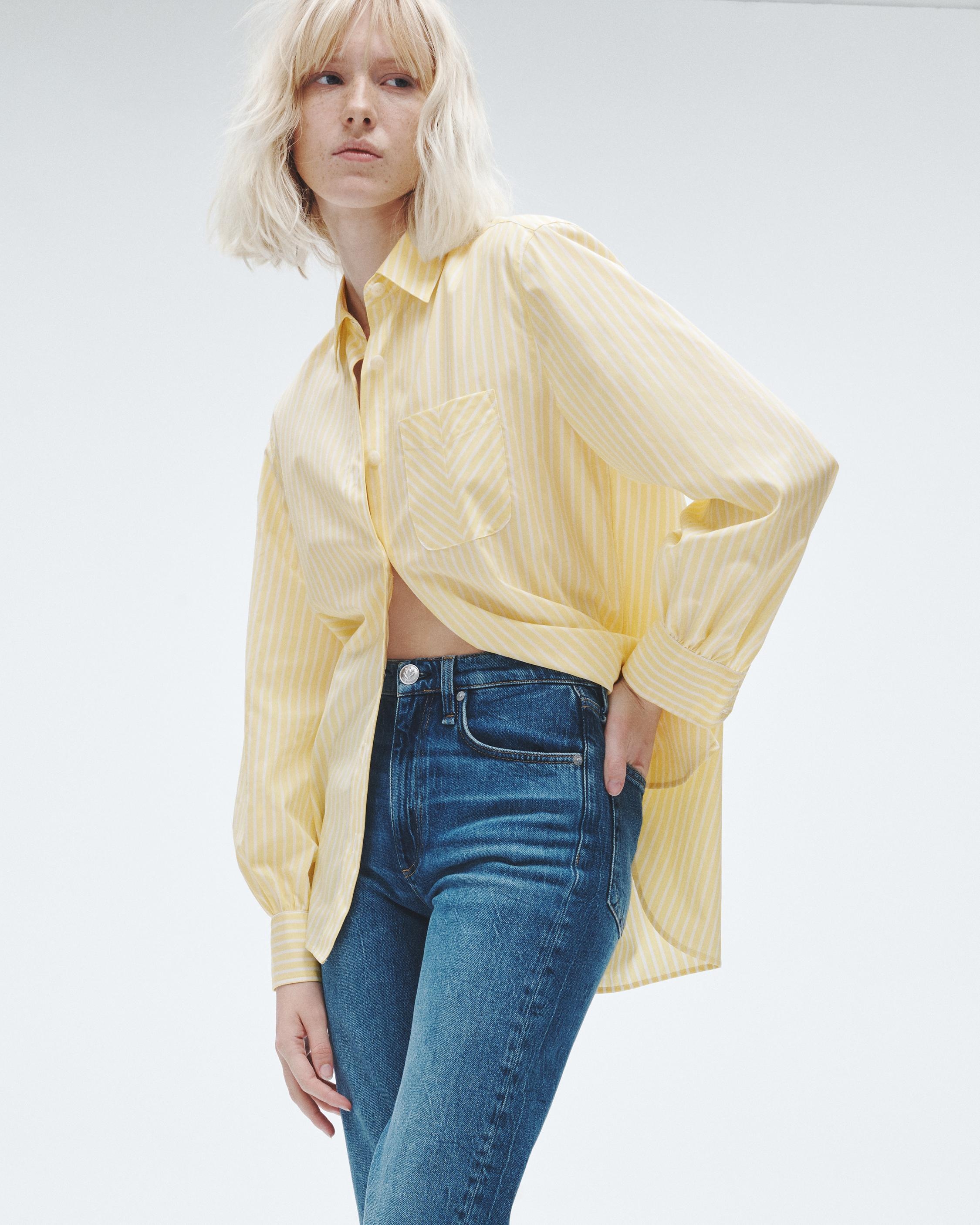 Maxine Cotton Poplin Shirt
Classic Fit Button Down - 2