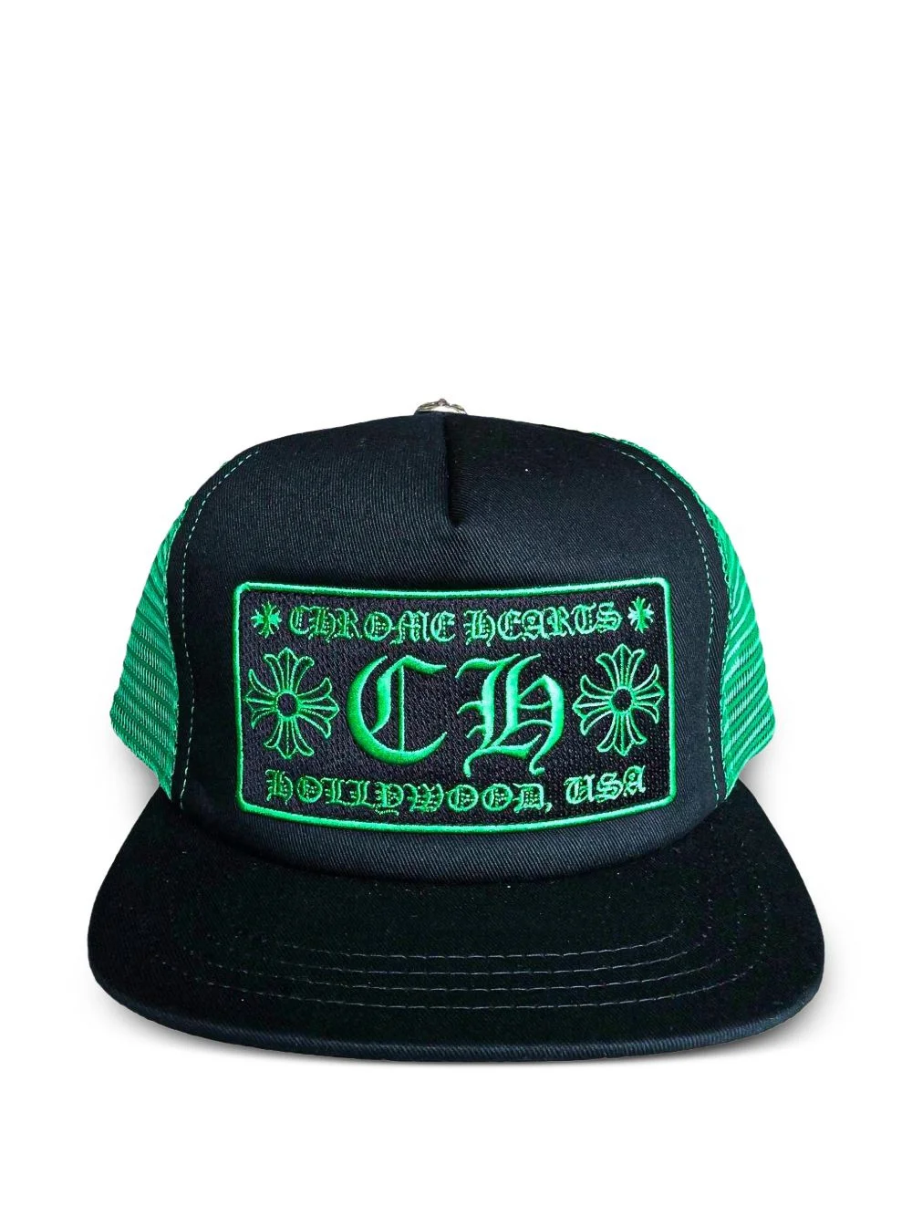 logo-patch mesh-panel trucker hat - 1