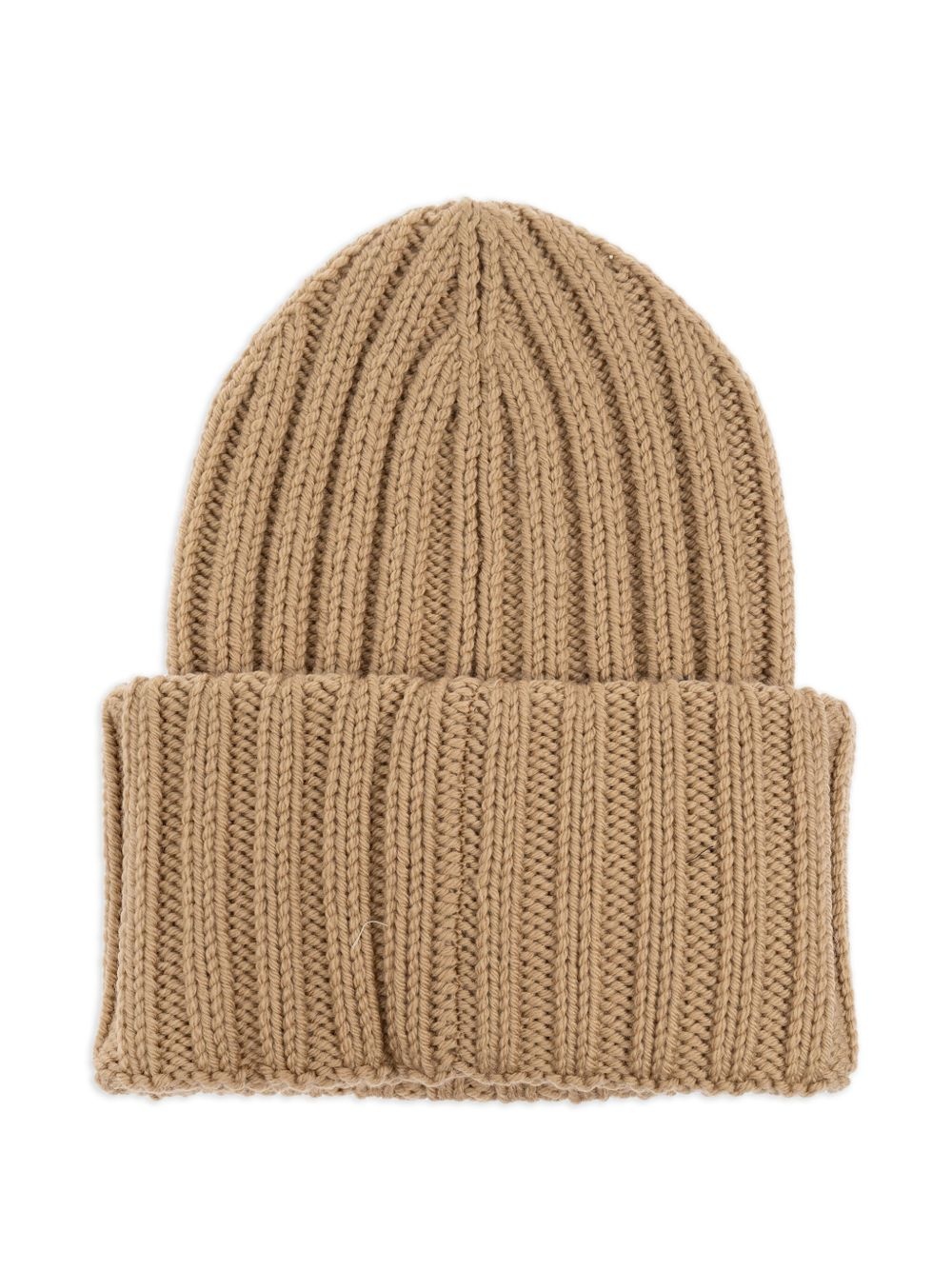 ribbed logo-patch beanie - 2