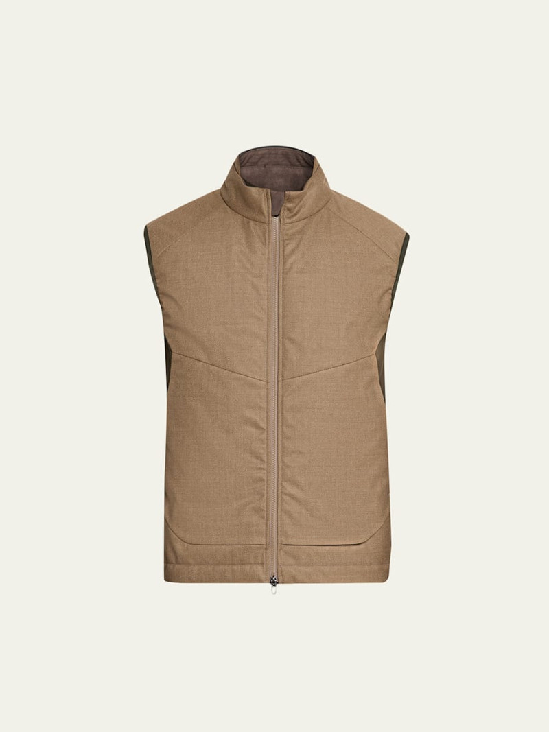 Men's Predator 3.0 Wool and Cashmere Full-Zip Vest 1