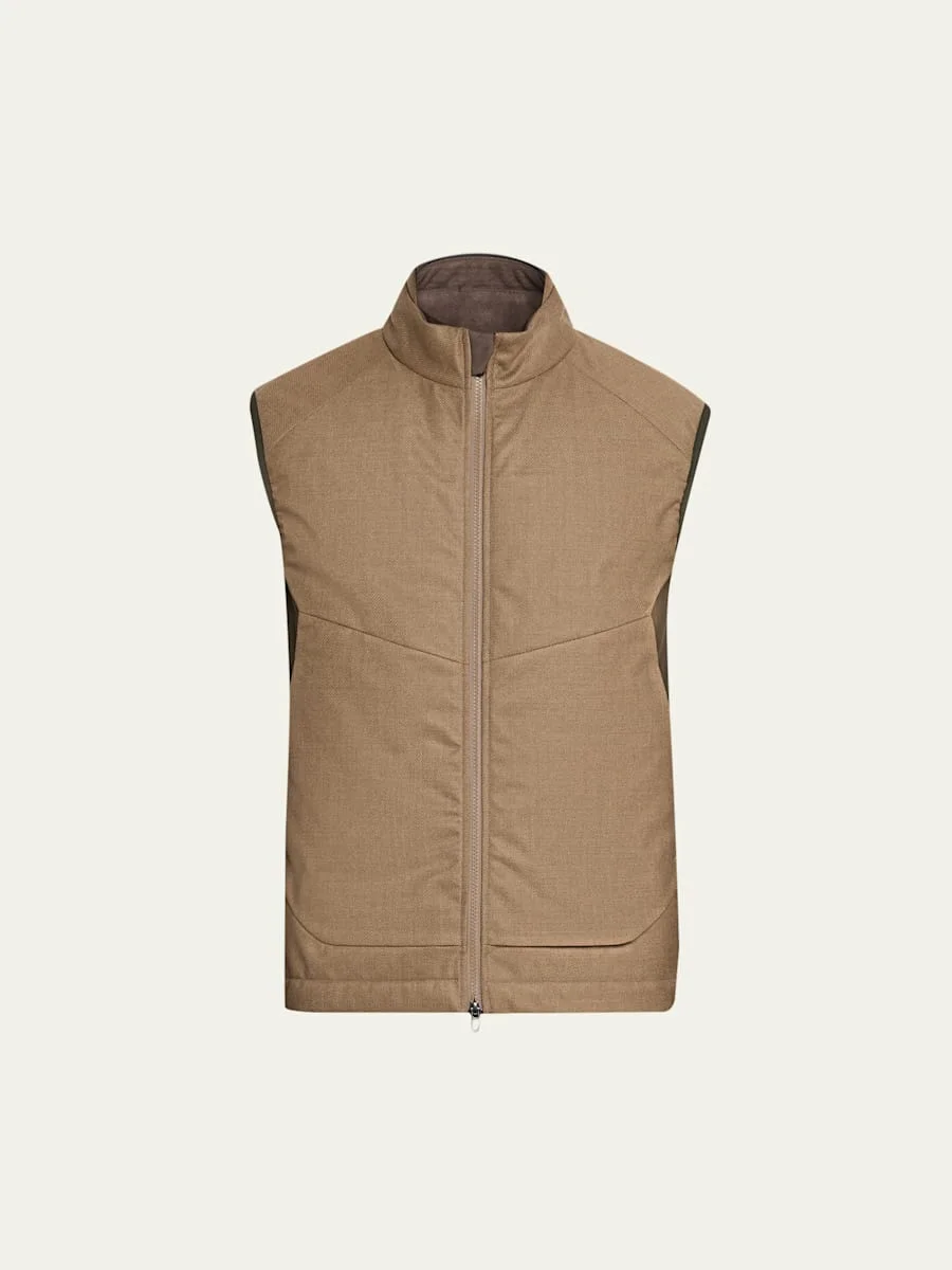 Men's Predator 3.0 Wool and Cashmere Full-Zip Vest - 1