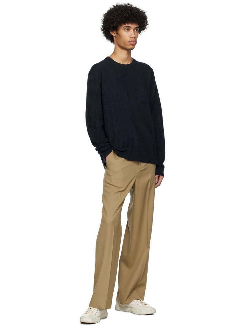 SOLID HOMME Navy Crewneck Sweater outlook