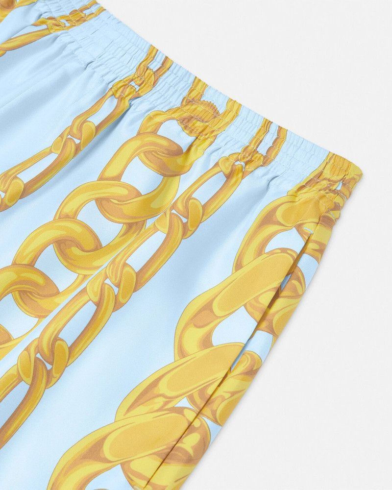 VERSACE Medusa Chains Silk Shorts outlook
